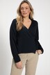Cardigan, veste cache-cœur, décolleté en V, coton bio