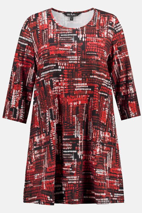 Matte Jersey Graphic Print Swing Tunic