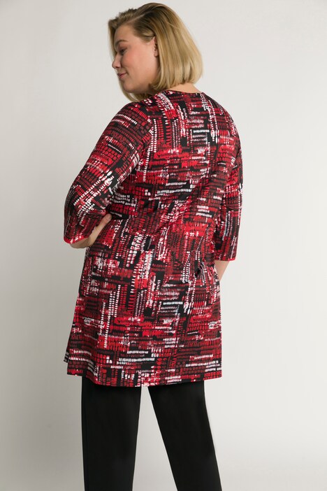 Matte Jersey Graphic Print Swing Tunic