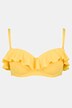 bikini, structuur, softcups, neckholder, volant
