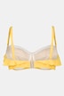 bikini, structuur, softcups, neckholder, volant