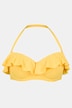 bikini, structuur, softcups, neckholder, volant