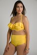 bikini, structuur, softcups, neckholder, volant