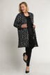 Matte Jersey Shawl Collar Open Front Jacket