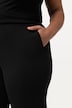 Broek, jersey, wijde pijpen, elastische tailleband