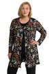 Žerzejová bunda, potisk, kulatý výstřih, dlouhé rukávy