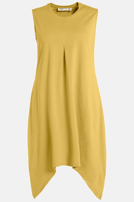 Longtop, A-Linie, Rundhals, ärmellos, Biobaumwolle