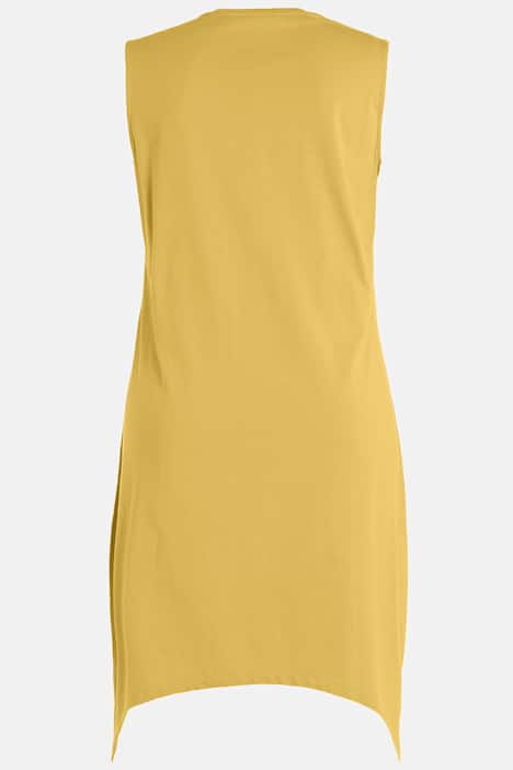 Longtop, A-Linie, Rundhals, ärmellos, Biobaumwolle