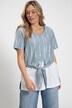 Eco Cotton 2 in 1 Layered Look Tie Hem Tee