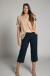 Bubble Texture Wide Leg Mary Fit Stretch Crop Pants