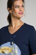 T-shirt, vis, classic, V-hals, korte mouwen