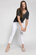 skinny jeans, 5-pocket, high waist, white denim
