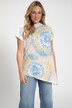 T-Shirt, Batik, Stehkragen, Halbarm, Biobaumwolle