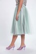 Tulle Elastic Waist Satin Lined Occasion Skirt
