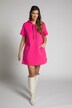 Hooded Short Sleeve Stretch Cotton Blend Dress