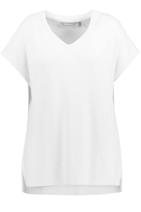 Tričko, kalichový límec, Classic, výstřih do V, krátké rukávy