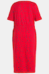 Multi Dot V-Neck Cotton Knit Dress