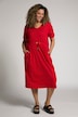 Multi Dot V-Neck Cotton Knit Dress