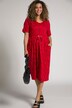 Multi Dot V-Neck Cotton Knit Dress