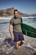 Schwimmshirt, Halbarm, Stehkragen, UV-Schutz