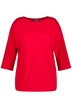 Tričko, ozdobný šev, lodičkový výstřih, 3/4 netopýří rukávy