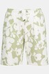 Kwieciste bermudy z dżerseju, szerokie nogawki, bio-bawełna