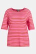 T-shirt, rayures, décolleté rond, manches 3/4