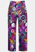 Flower Power Print Elastic Waist Pants