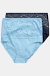 Maxi-slips, set van 2, hoge taille, kanten tailleband