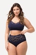 Maxi-slips, set van 2, hoge taille, kanten tailleband