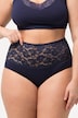 Maxi-slips, set van 2, hoge taille, kanten tailleband