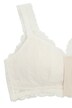 Bralette, kant, rits, geen beugel