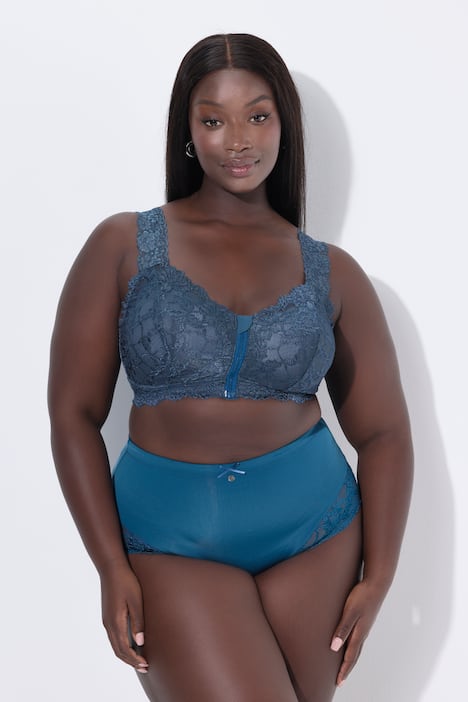 Bralette, Spitze, Reißverschluss, ohne Bügel