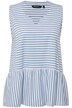 Top, pruhy, A střih, tunikový výstřih, bez rukávů