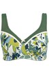 Komfortní podprsenka, květy, síťovaná ramínka, bez kostic