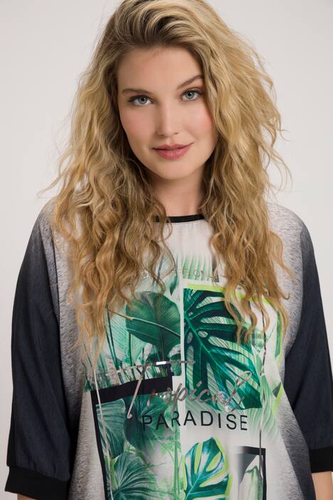 T-shirt z rękawem a la nietoperz