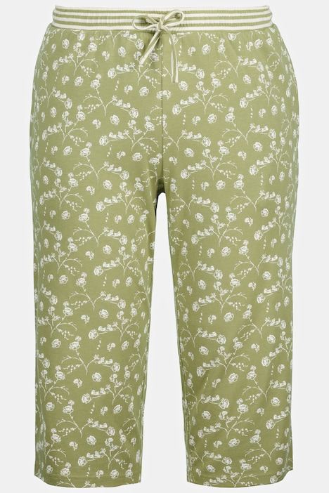imprimé Floral Visiter la boutique Ulla PopkenUlla Popken Femme Grandes Tailles Short de Pyjama Jambes Droites Coton Bio Sauge 50+ 806757425-50+ 