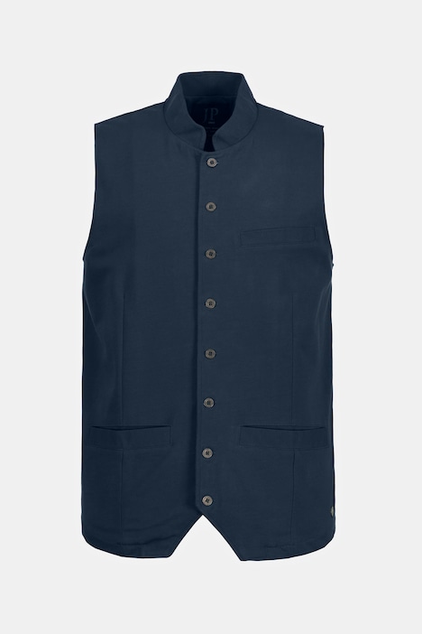 STHUGE Gilet Trapuntato Uomo Con Imbottitura Sintetica – Collo Alto, Cerniera, Fino A Taglia 8XL, Morbido E Caldo, Colore Blu, Modello 810872