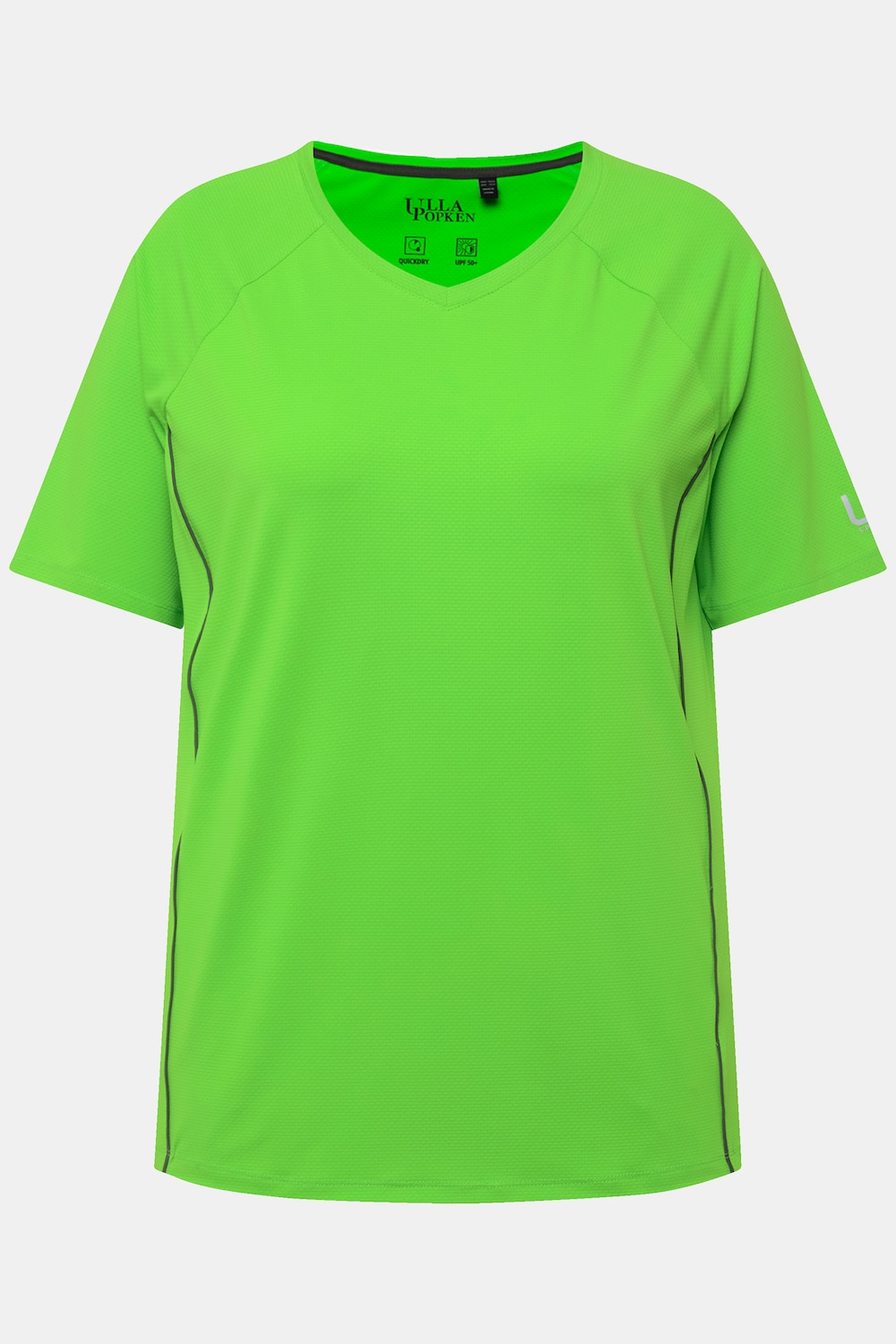 Stora storlekar T-shirt, Dam, grön, storlek: 46/48, Polyester/Elastan, Ulla Popken