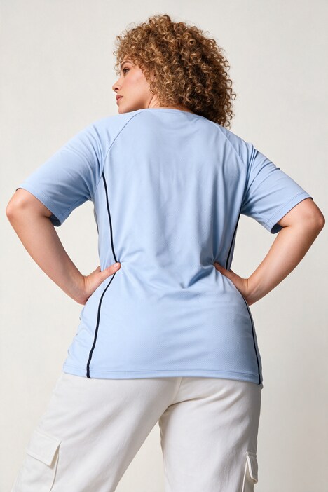 T-Shirt, V-Ausschnitt, Halbarm