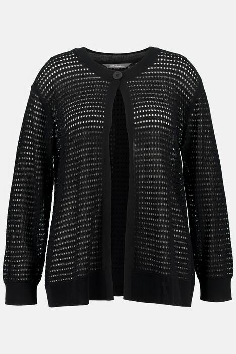 Open Knit Cardigan Sweater