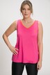 Sportowy top, wycięte plecy, dekolt w szpic, bez rękawów