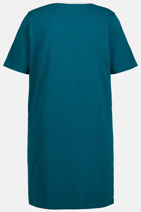 Koszulka z motylem, dekolt o zarysie serca, krótki rękaw