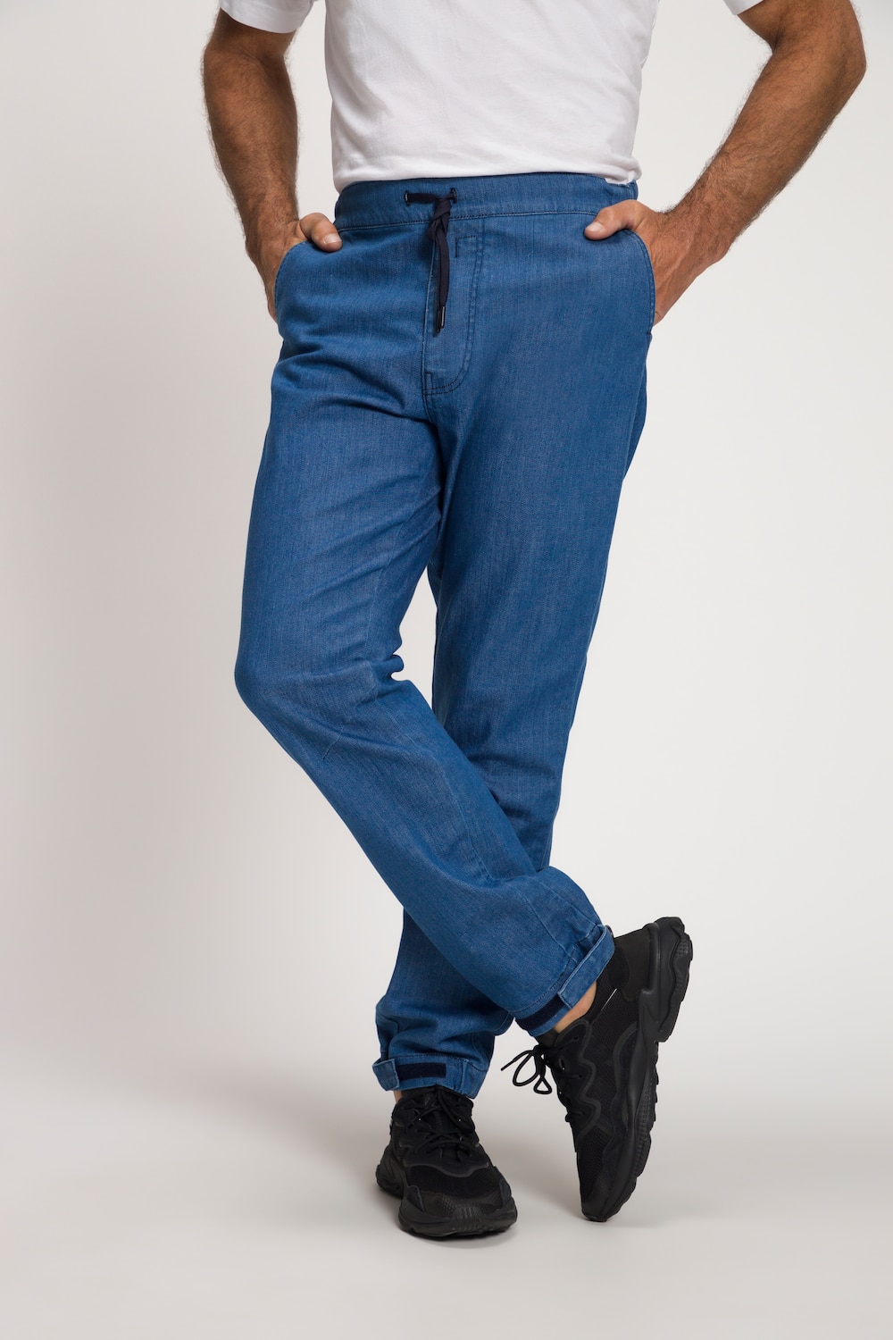 grandes tailles jean à enfiler jay-pi avec technologie flexnamic®, femmes, bleu, taille: 3xl, coton, jay-pi