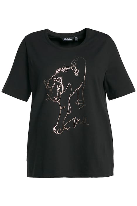 Tričko, leopard, Classic, kulatý výstřih, krátké rukávy