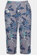Blue Floral Cotton Knit Pajama Set