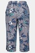 Blue Floral Cotton Knit Pajama Set