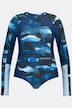 Maillot de bain, protection UV 50+, bonnets souples, col montant, manches longues