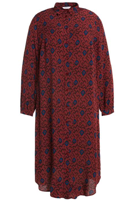 Dlouhá halenka, etno potisk, límeček, dlouhé rukávy, postranní rozparky