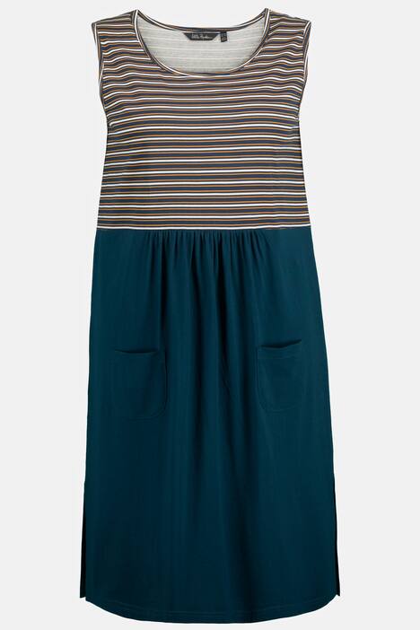 Nachthemd, Ringel, Rundhals, ärmellos